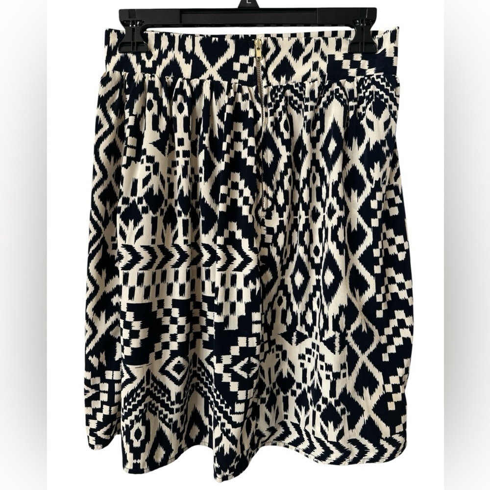 MAUDE Anthropology Navy and Cream Midi Skirt size S - Picture 5 of 5